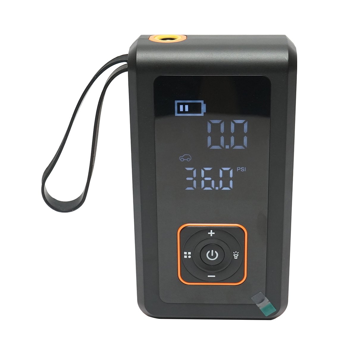 Robot pornire si compresor aer smart 80W 150 PSI, afisaj digital LED, baterie litiu 8000 mAh, baterie externa, lanterna LED, port USB/USB-C, accesorii incluse